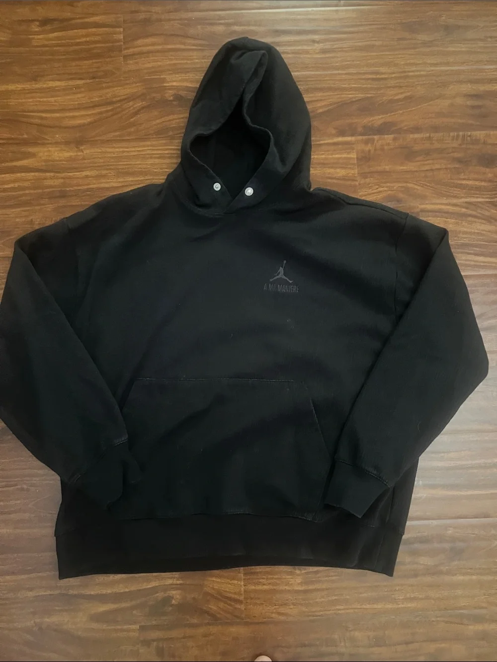 Jordan Men's Black Pullover Hoodie with Subtle Jumpman